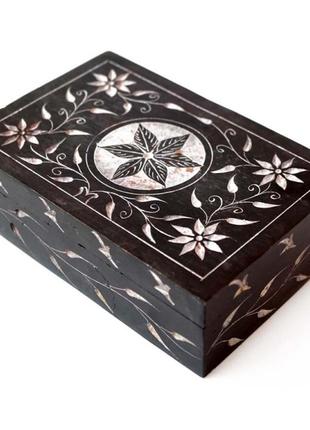 Скринька кам'яна фарбована no.-177, скринька з каменю агальматоліт