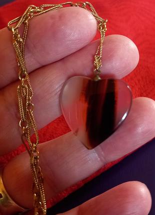 Вінтажне колье- чокер із натуральним камінчиком
 англія.