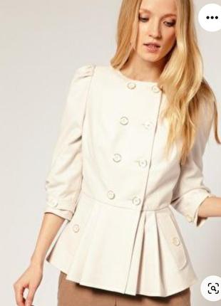 Полу пальто ted baker, 70% шерсть, 10% кашемир, размер 1.