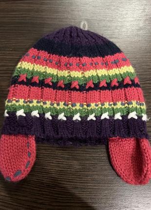 Шапочка для девочки на 6 мес, mothercare