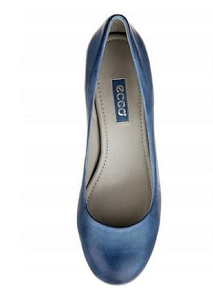 Ecco ocala blue jeans cobalt туфли  кожа /10874/