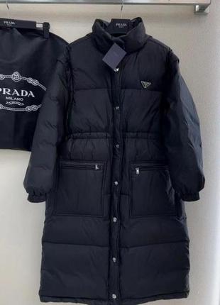 Куртка пуховик у стилі prada