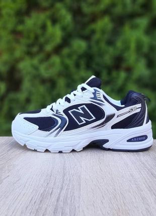 New balance 530 черные с белым6 фото