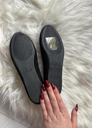 Нові балетки primark / жіночі балетки чорні /чорні балетки еко замш 36 розмір / балетки4 фото