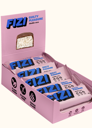 Fizi double coco guilty pleasure батончик протеиновые батончики