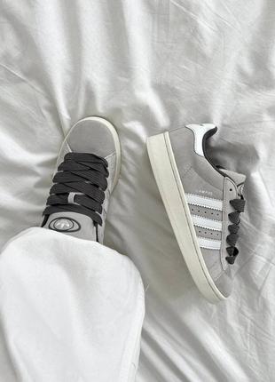 Женские кроссовки adidas campus light grey5 фото