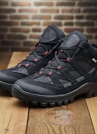 Мужские зимние кроссовки ботинки натуральная кожа