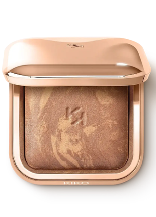 Запечений бронзер kiko milano silky glow baked bronzer, 02 terracotta