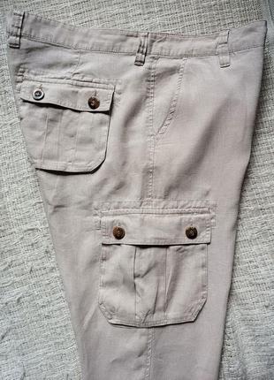 Льняні штани карго. унісекс. легкі, літні. ідеальний стан.3 фото