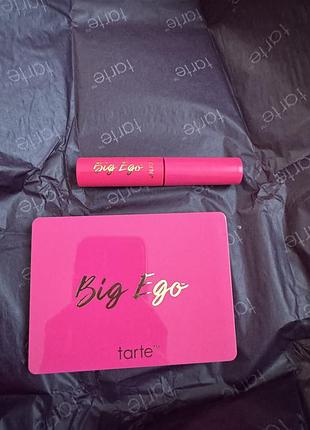 Набір палетка тіней та туш для вій tarte big ego™ eye must-haves set reviews palette & travel-size mascara