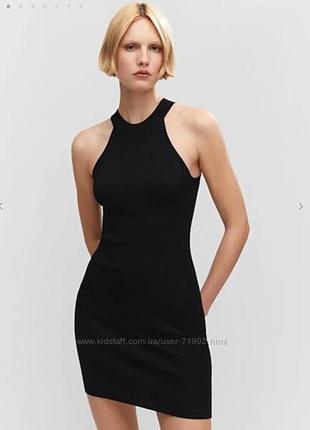 Чорна коротка сукня чорне плаття жіноче чорне мінні плаття4 фото