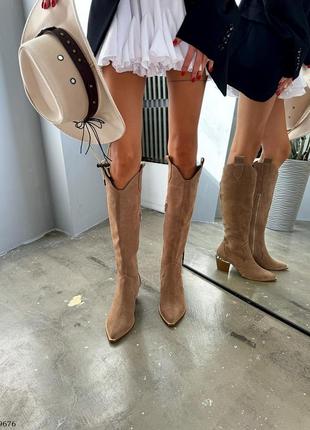 Круті чоботи козаки/ковбойки на змійці