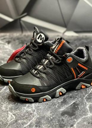 Мужские зимние кроссовки в стиле merrell, спортивные ботинки натуральная кожа