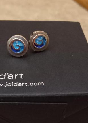 Серьги "joid'art", серебро 925 проба, с эмалью
