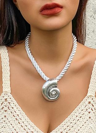 Чокер колье ракушка