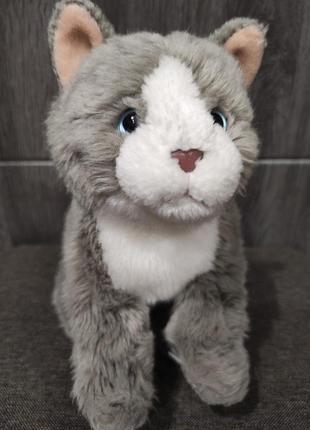 Игрушка серый кот, котик, котенок, кошеня, киця 28 см
