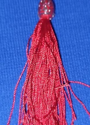 Чётки освященные проваславные красные с крестиком