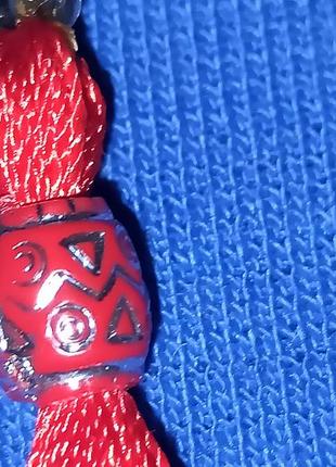 Чётки освященные проваславные красные с крестиком