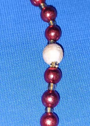 Чётки освященные проваславные красные с крестиком