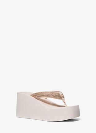 Босоніжки на платформі chandler michael kors зі стразами