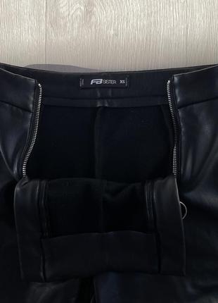 Лосини з екошкіри на флісі newyorker