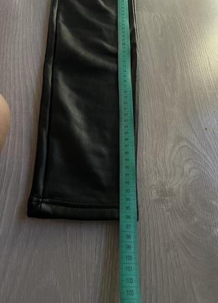 Лосини з екошкіри на флісі newyorker