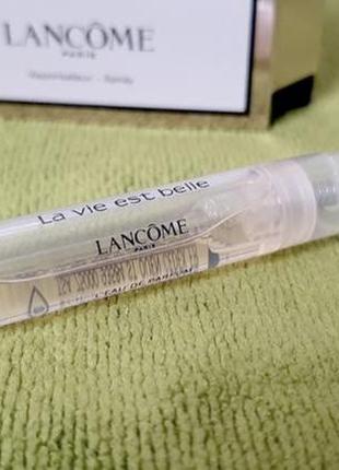 Оригинальный пробник lancome la vie est belle