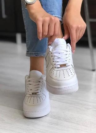 Nike air force 1 white хутро зима ✅