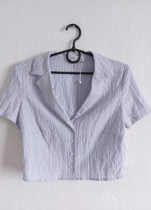 Ніжна блуза топ у клітинку від bershka