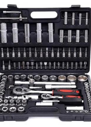 Набор ключей и торцевых головок (108 предметов, в кейсе) ax-108