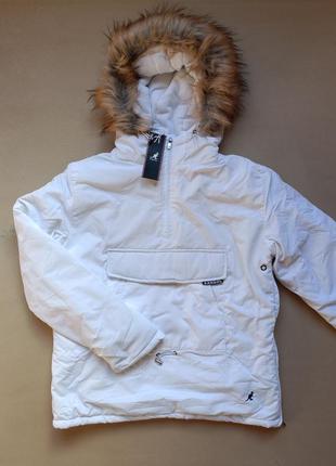 Жіноча куртка анорак на флісі kangol quarter zip. нова, оригінал.