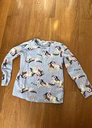 Лонгслив h&m единороги