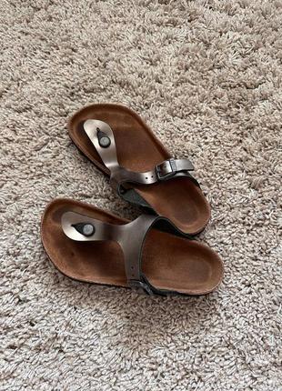 Капці birkenstock коричневі тапки / шльопки6 фото