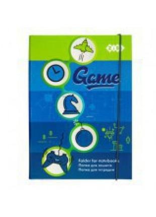 Папка для тетрадей "game" (картонная, на резинках)