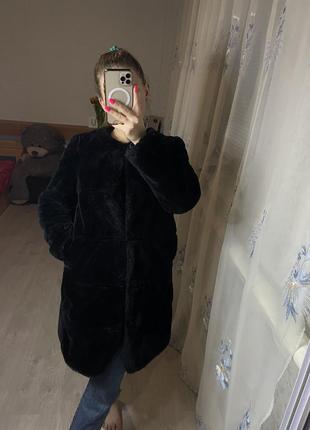 Шуба из искусственного меха stradivarius