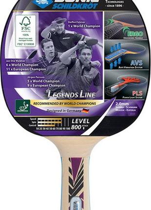 Ракетка для настільного тенісу donic-schildkrot legends 800 fsc