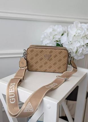 Сумка guess 4g бежевий є