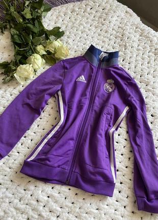 Спортивная курточка оригинал adidas / курточка для девочки 7-8 рочков / обмен / спортивная