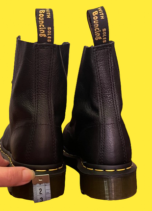 Dr. martens черевики 13512006 black 1460 pascal virginia мартенси паскаль шкіра оригінал4 фото