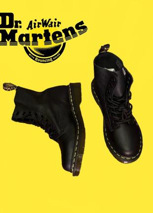Dr. martens черевики 13512006 black 1460 pascal virginia мартенси паскаль шкіра оригінал6 фото