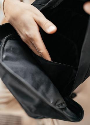 Чоловічий чорний портфель рюкзак4 фото
