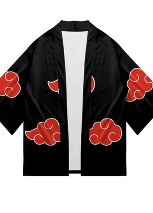 Новое унисекс кимоно хаори в стиле naruto акацуки3 фото