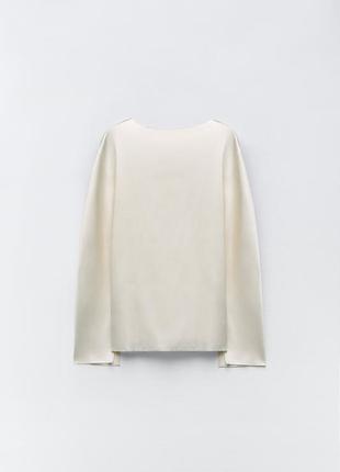 Женская атласная блуза zara5 фото
