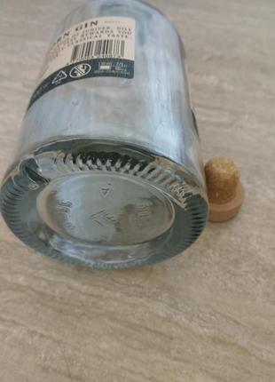 «thorn gin» порожня скляна пляшка з корком і дерев'яною кришкою 0,7 л декор3 фото