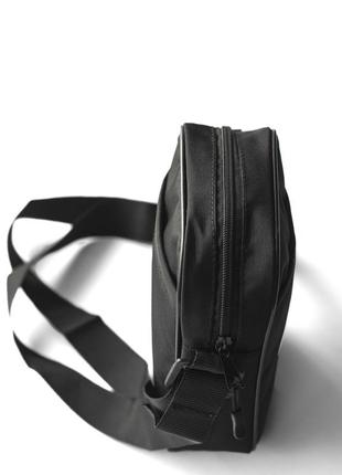 Сумка через плечо ellesse, компактная спортивная барсетка элис, стильный мессенджер, цвет черный9 фото