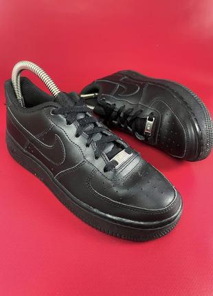 Nike air force- 1 найк форсы черные 381 фото