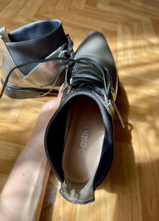 Жіночі лакові чоботи. ідеал. шкіра7 фото