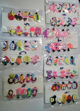 Детские заколки резинки для волос пеппа эдинорог бабочка принцесса бабочка фея