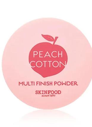 Розсипчаста пудра з екстрактом персика skinfood peach cotton multi finish powder