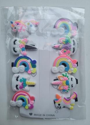 Детские заколки резинки для волос пеппа эдинорог бабочка принцесса бабочка фея